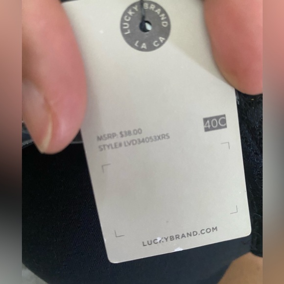 Lucky Brand Full Figure Convertible Strapless Bra Removeable Straps Wire sze 40C - Picture 16 of 16